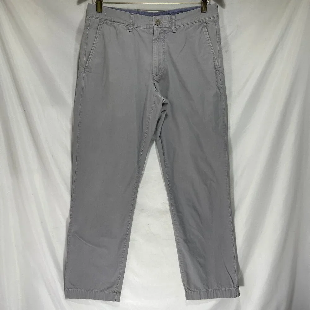 J.Crew Urban Slim Chino Pants Men's Size 31x30 Light Gray Essex Fit All Cotton